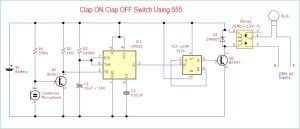 Clap-ON-Clap-OFF-Switch-Using-555