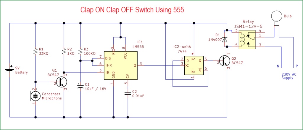 Clap-ON-Clap-OFF-Switch-Using-555