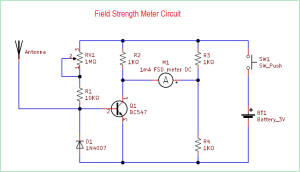 Field-Strength-Meter-Circuit